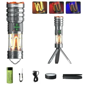 Rechargeable Flashlight 11 Modes 10000 Lumens